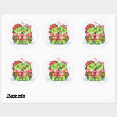 Warme Chocolade Liefde Ronde Sticker (Vel)