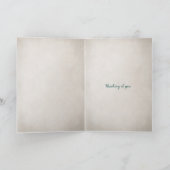 warme chocolade met een gelukkig gezicht kaart (Binnen)