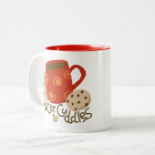 Warme chocolade mok met koekjes - Mok (Voorkant links)