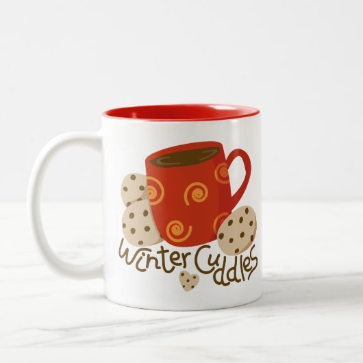 Warme chocolade mok met koekjes - Mok (Links)
