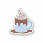 Warme Chocolade Sticker (Voorkant)