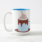 Warme Chocolade Tweekleurige Koffiemok (Links)