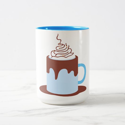 Warme Chocolade Tweekleurige Koffiemok (Center)