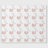 Warme chocolade van en naar de kerstwinter cadeaupapier (Vlak)