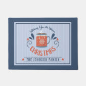 Warme Chocolade Wij Wensen U Een Warme Kerst Naam Deurmat (Voorkant)