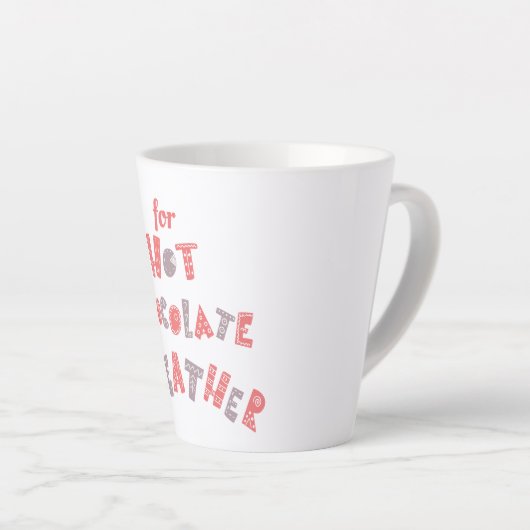 Warme chocolade winter latte mok (Rechterhoek)