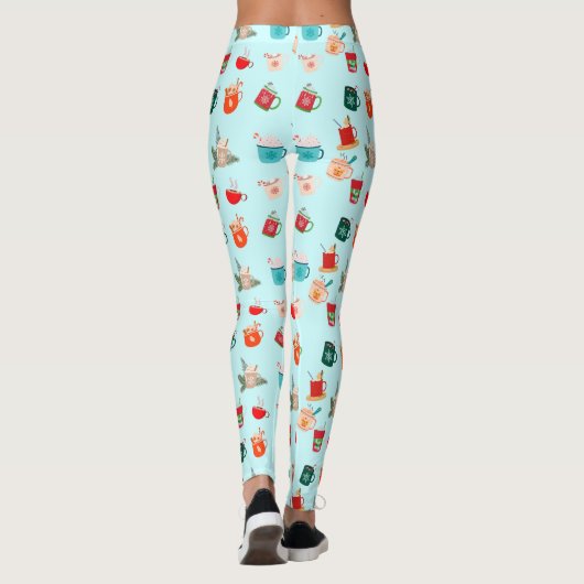 warme chocoladefeesten cacaopartij leggings (Achterkant)