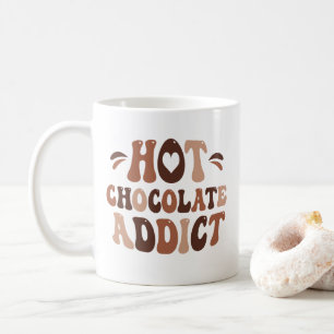 Warme chocoladeverslaafde koffiemok