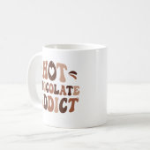 Warme chocoladeverslaafde koffiemok (Voorkant links)