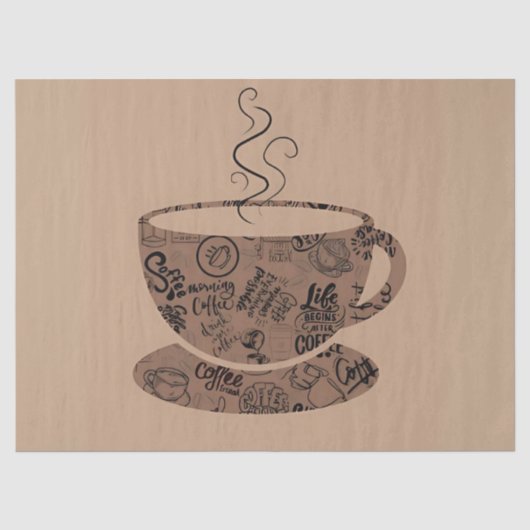 Warme Coffeehouse Essentie Tissuepapier (Voorkant)