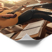 Warme Creatieve Harmonie in de Zolder Poster (Hoek)