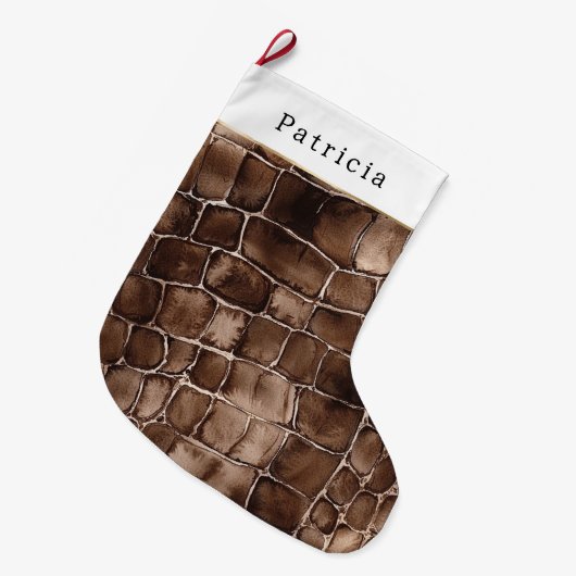 Warme Crème Chocolade Kerst Candoire Grote Kerstsok (Voorkant (Hangend))