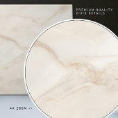 Warme Crème Elegantie Faux Marble Luxe Tegeltje