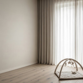Warme Crèmekleurige Babybehang Rustige Kinderkamer Behang