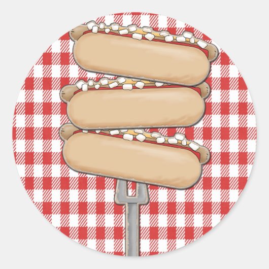 Warme dog stickers (Voorkant)