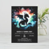 Warme Dragon Verjaardag Digitaal Kaart (Staand voorkant)