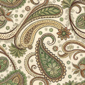 Warme Earth-Toned Deken met Paisley Swirls