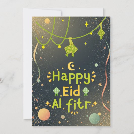 Warme Eid-vieringsontwerp Feestdagenkaart (Voorkant)