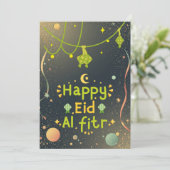 Warme Eid-vieringsontwerp Feestdagenkaart (Staand voorkant)