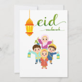 Warme Eid-vieringsontwerp Feestdagenkaart (Voorkant)