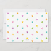 Warme en Fuzzy Huisdier Nieuwjaar Fototypografie B Feestdagenkaart (Achterkant)