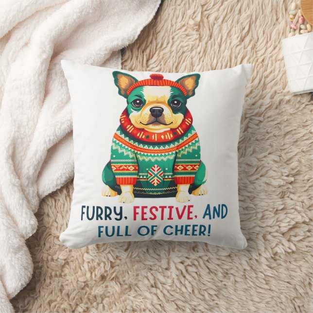 Warme en fuzzy kersthond kussen (Deken)