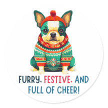 Warme en fuzzy kersthond