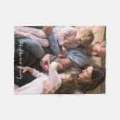 Warme en gezellige fleece deken met familiefoto (Voorkant (Horizontaal))