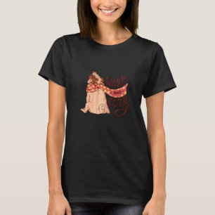 Warme en gezellige Pug Puggle Dog Eigenaar Puppy P T-shirt