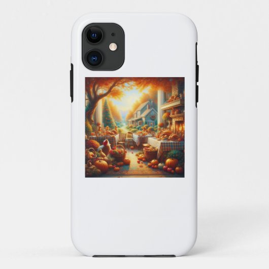 Warme en Gezellige Thanksgiving Verzamelen Case-Mate iPhone Case (Achterkant)