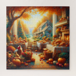Warme en Gezellige Thanksgiving Verzamelen Legpuzzel