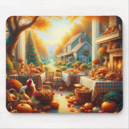 Warme en Gezellige Thanksgiving Verzamelen Muismat