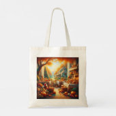 Warme en Gezellige Thanksgiving Verzamelen Tote Bag (Achterkant)
