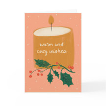 Warme en Gezellige Wensen Kaars Vakantie Groeten K