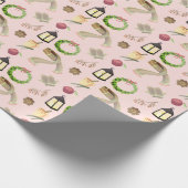 Warme en gezellige winter dingen cadeaupapier (Hoek)