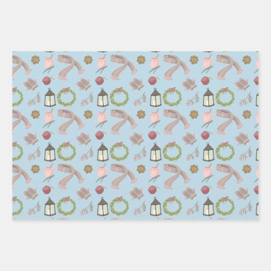 Warme en gezellige winter dingen inpakpapier vel (Voorkant 2)