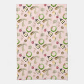 Warme en gezellige winter dingen theedoek (Verticaal)