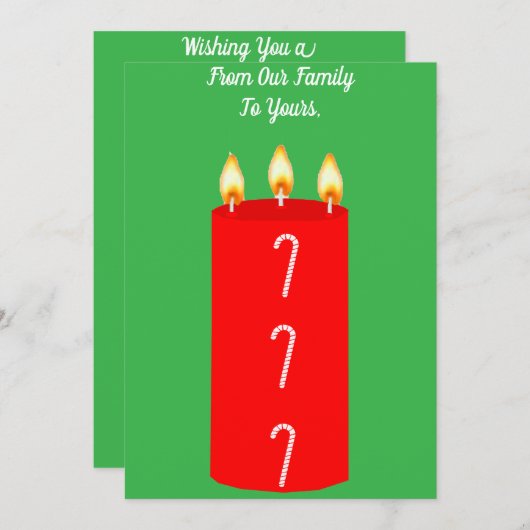 Warme en heerlijke kerst Kaart (Voorkant / Achterkant)