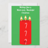 Warme en heerlijke kerst Kaart (Achterkant)