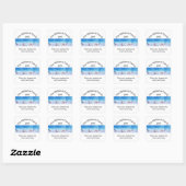 Warme en knusse sneeuwmannen - vierkante sticker (Vel)