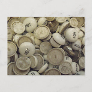  warme en koude porseleinen briefkaart