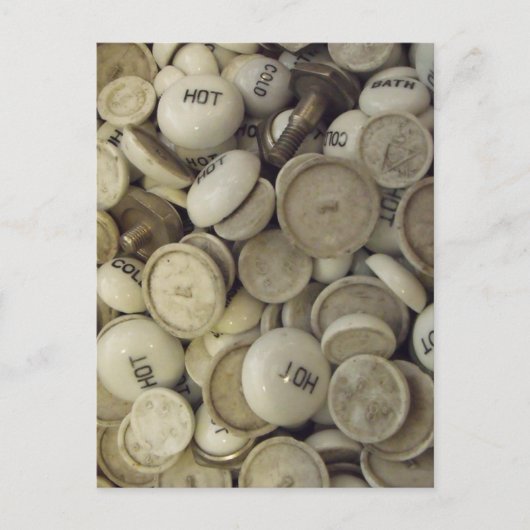  warme en koude porseleinen briefkaart (Voorkant)