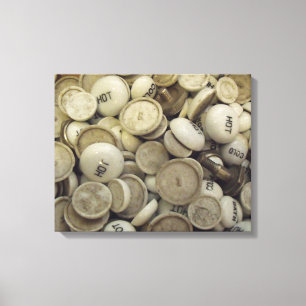 warme en koude porseleinen canvas afdruk