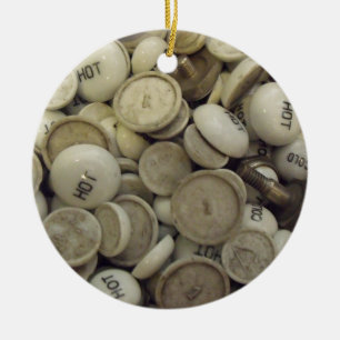  warme en koude porseleinen keramisch ornament