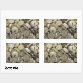  warme en koude porseleinen rechthoekige sticker (Vel)