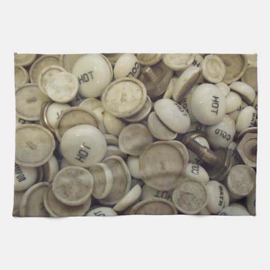  warme en koude porseleinen theedoek (Horizontaal)