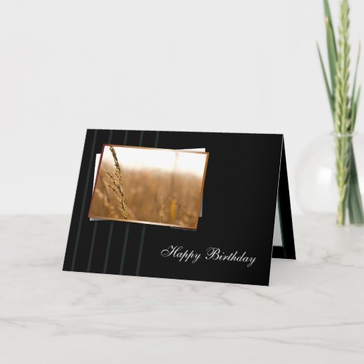 Warme en stijlvolle verjaardag kaart (Voorkant)