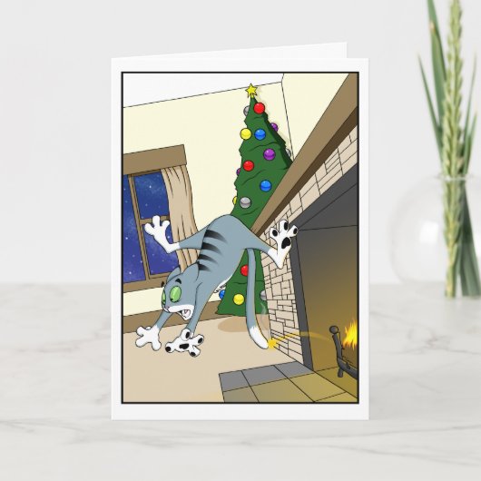 Warme en Verwarde Vakantie Feestdagen Kaart (Voorkant)