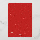 Warme en zachte wensen knuffel huisdier Kerstmis Folie Feestdagenkaart (Achterkant)