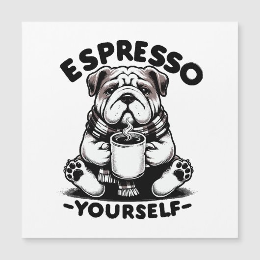 Warme Espresso Bulldog (Voorkant)